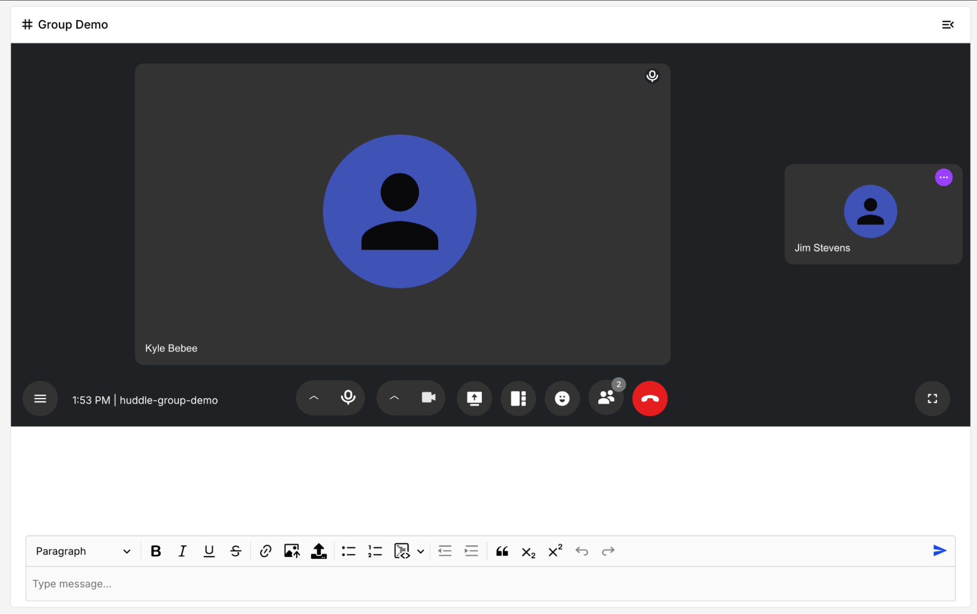 Web — Active Speaker layout